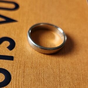 Vintage 14k White Gold Wedding Band